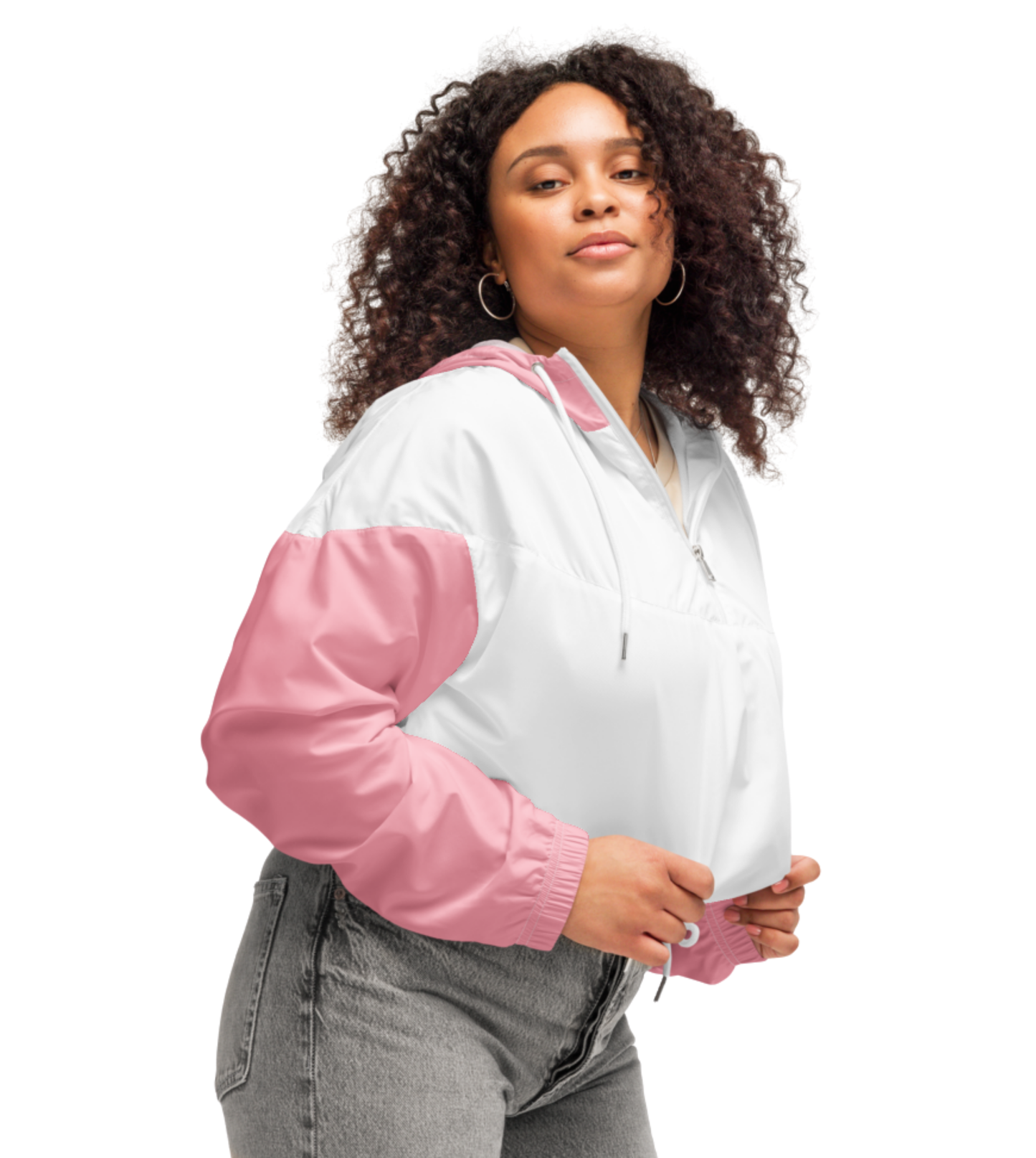 Soft, But Don’t Play With Me - Cropped Windbreaker