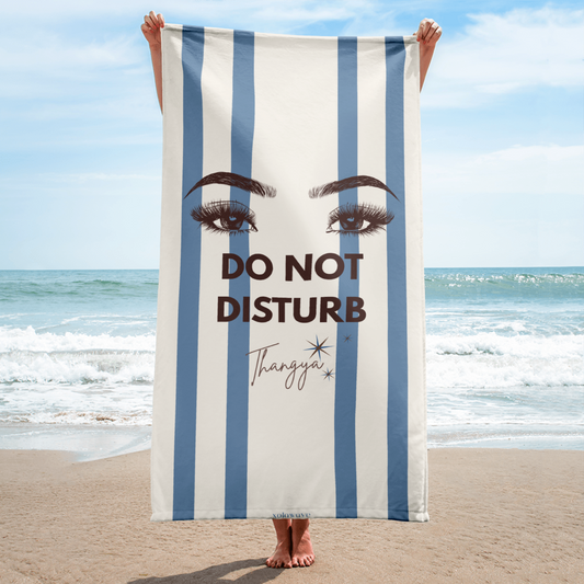 DO NOT DISTURB | Beach Towel - BLUE