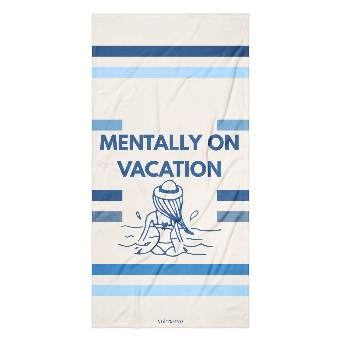 MENTALLY ON VACATION | Beach Towel - BLUE