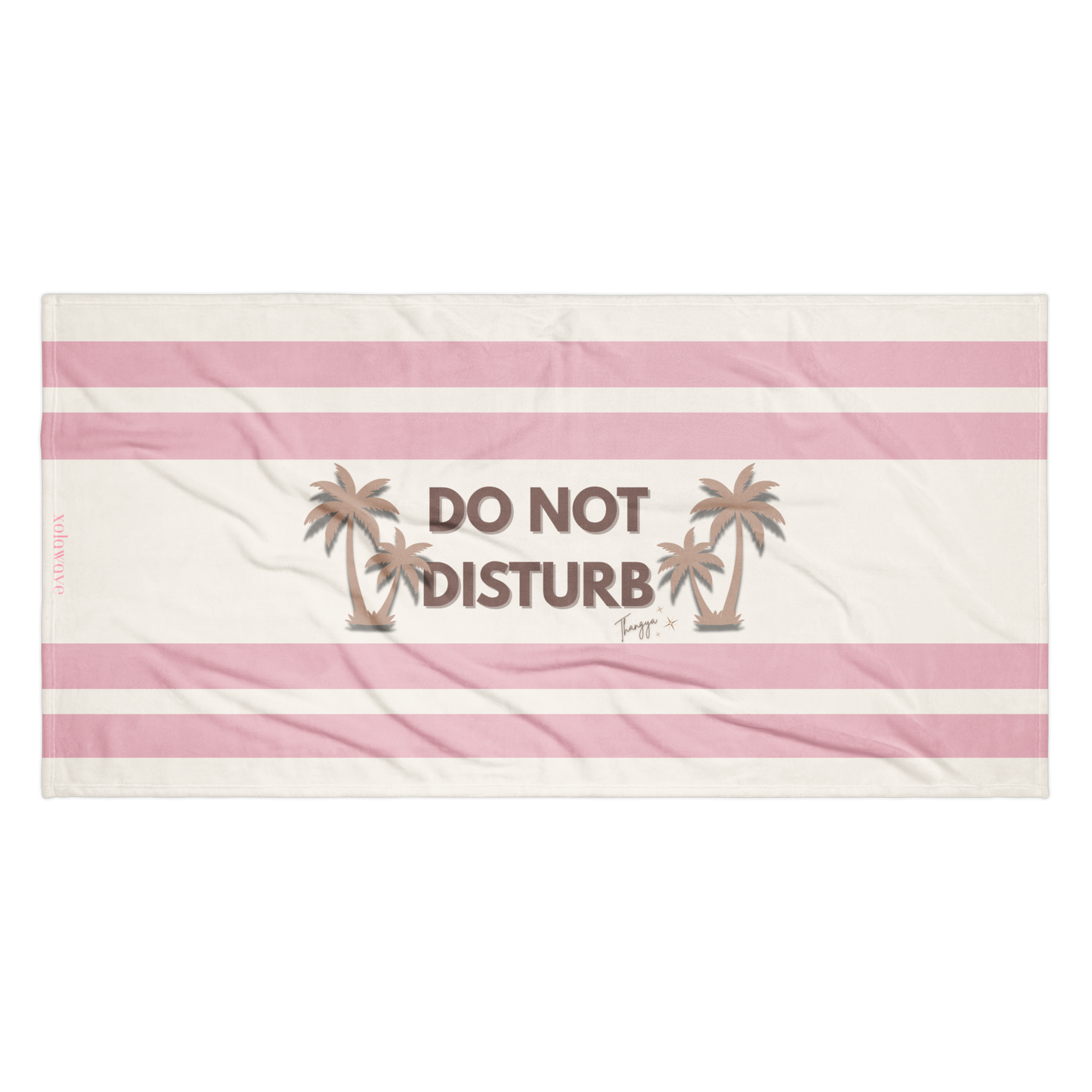 DND (Palm Trees) | Beach Towel - PINK