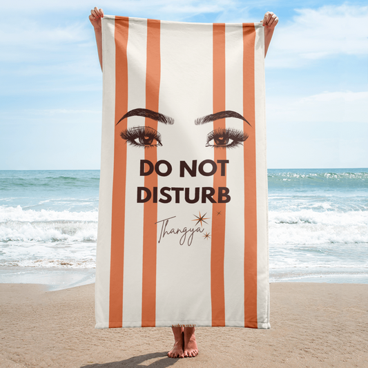 DO NOT DISTURB | Beach Towel - ORANGE