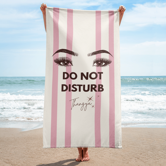 DO NOT DISTURB | Beach Towel - PINK